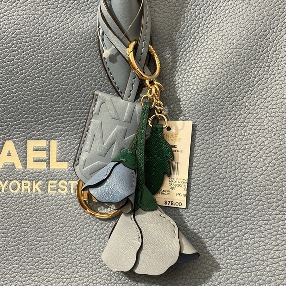 2pc 💙 Michael Kors Mirella leather tote bag blue - Picture 10 of 13